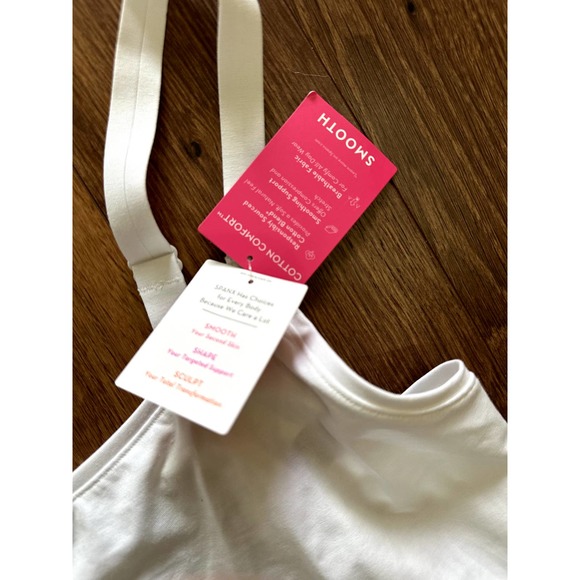 New SPANX Cami Thong Bodysuit, White Size 1X - Picture 5 of 8